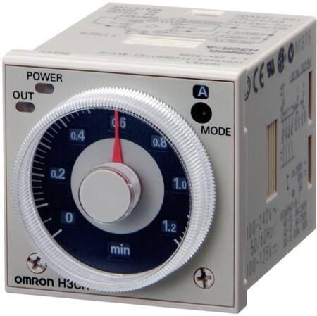 Omron tijdrelais multifunctie-uitgang: relais 2 x W, 5 A-8 pins-voeding: 24-48 VAC/12-48 VDC-tijdsbereik: 0,05 s tot 300 uur.